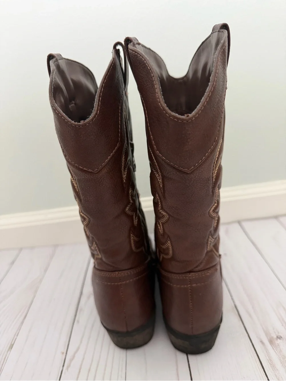 Cat & Jack Brown Kids Western Cowboy Boots